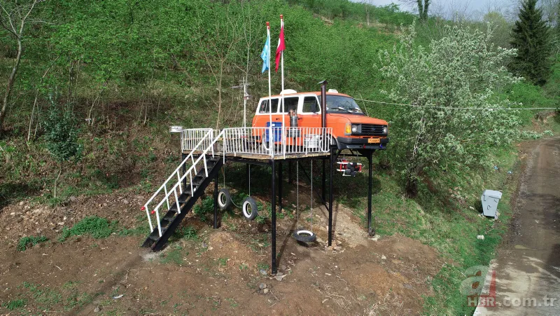 Karadeniz zekasını konuşturdu! Kızları ağaç ev isteyince… 13