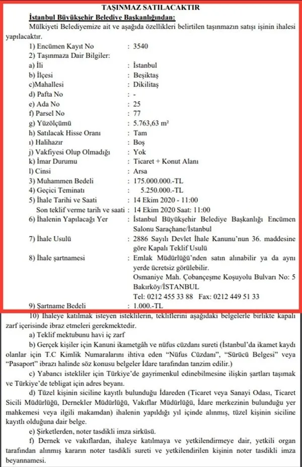 CHP’li İBB 175 milyonluk ihale ile bir parkı daha yok edecek