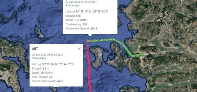 Sakız Adası yakınlarında Türk ve Singapur bayraklı gemiler çatıştı! 13 Türk personeli bulunuyor...