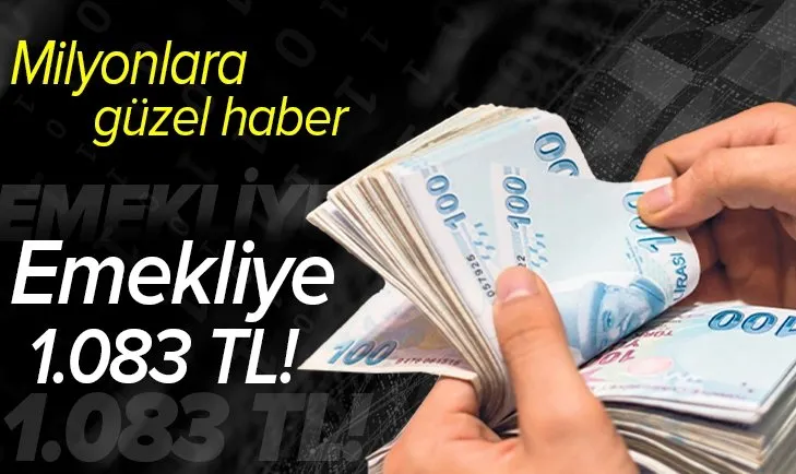 Bayram ikramiyesi hesaplarda olacak: Emekliye 1.083 TL!