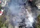 Çıkan yangında ev ve ahır kullanılamaz hale geldi