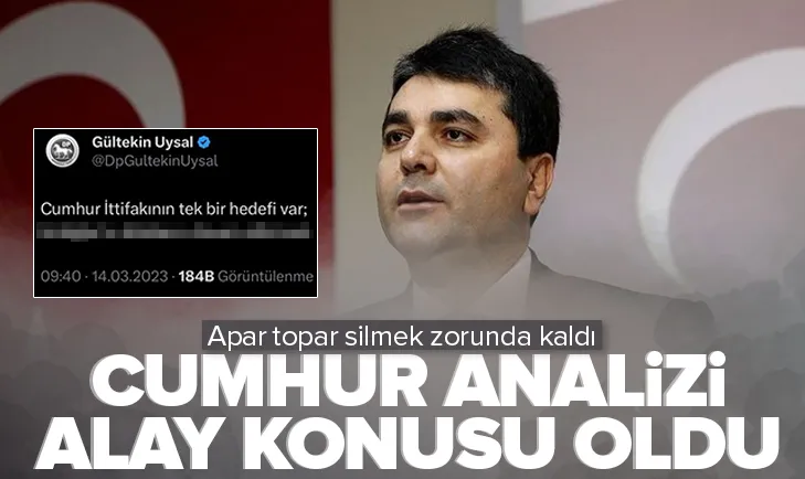 Uysal’ın seçim analizi alay konusu oldu!