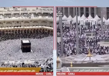 Kabe'de bayram namazı!