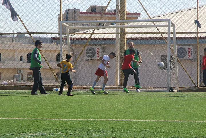 Afrin’de yetimler için futbol etkinliği düzenlendi - 1