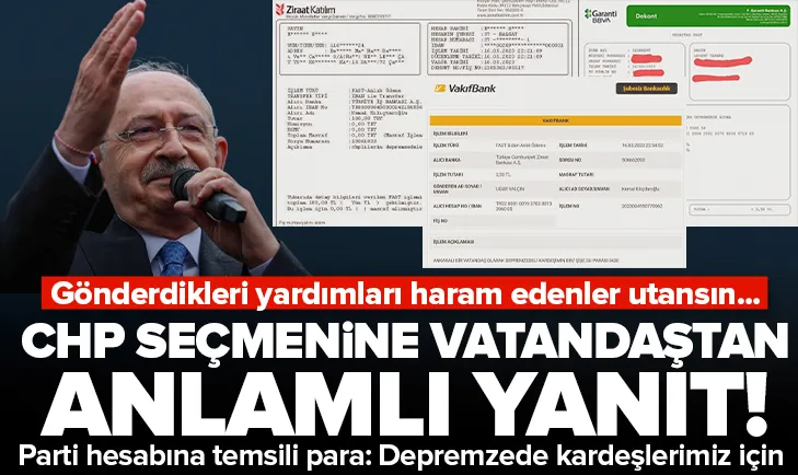 CHP seçmenine vatandaştan anlamlı yanıt