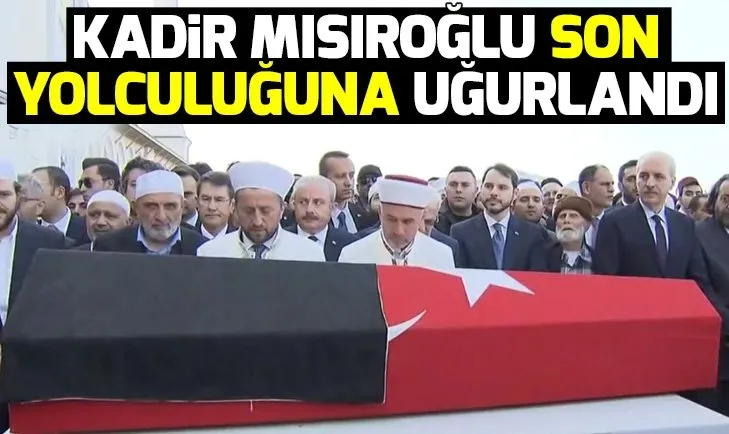 kadir misiroglu icin cenaze toreni