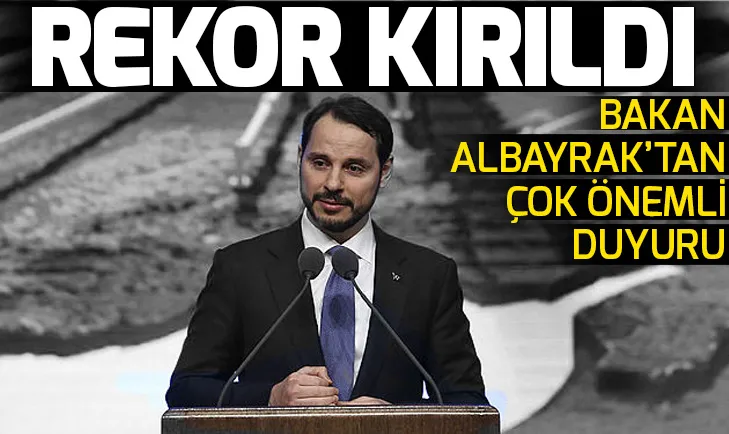 Bakan Albayrak duyurdu! Yerli kaynaklardan enerji üretiminde rekor