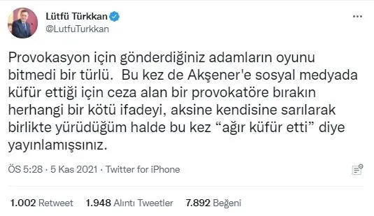1636151808637.jpg İYİ Partili Lütfü Türkkan şehit ağabeyinden özür dilemedi! Bu tweet ne olacak Lütfü Türkkan? - 2