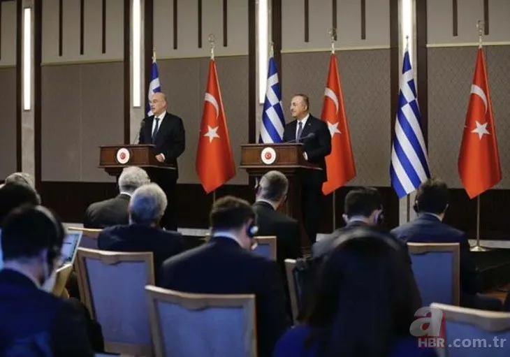 Dışişleri Bakanı Mevlüt Çavuşoğlu ve Yunan Mevkidaşı Nikos Dendias'ı manşetten verdiler! Yunan medyasında skandal ifadeler