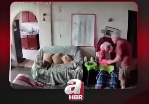 DEPREMDE EŞİNE SİPER OLDU