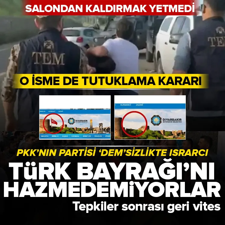DEM Parti bitmeyen bayrak hazımsızlığı