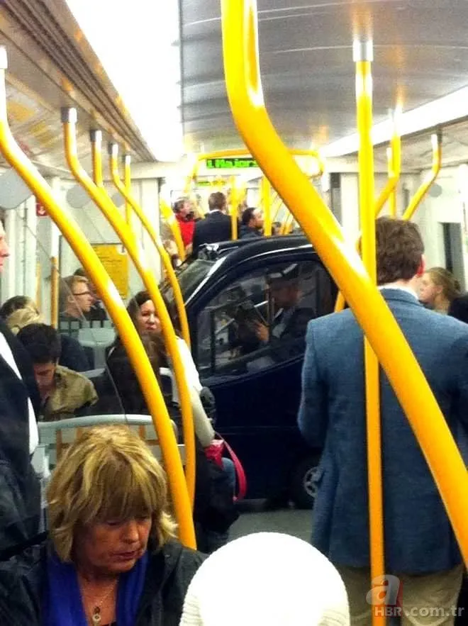 Metroda ilginç olay! Yolcular şoke oldu...