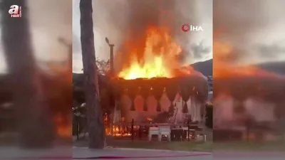 Erdek’te otelde yangın