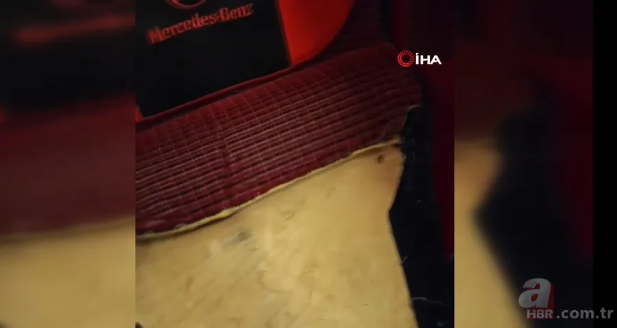 Mercedes otobüsün koltuğundan para fışkırdı! Görenler şoke oldu 2