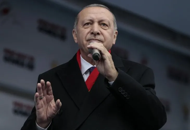 Başkan Erdoğan'ın Malatya mitinginden dikkat çeken kare