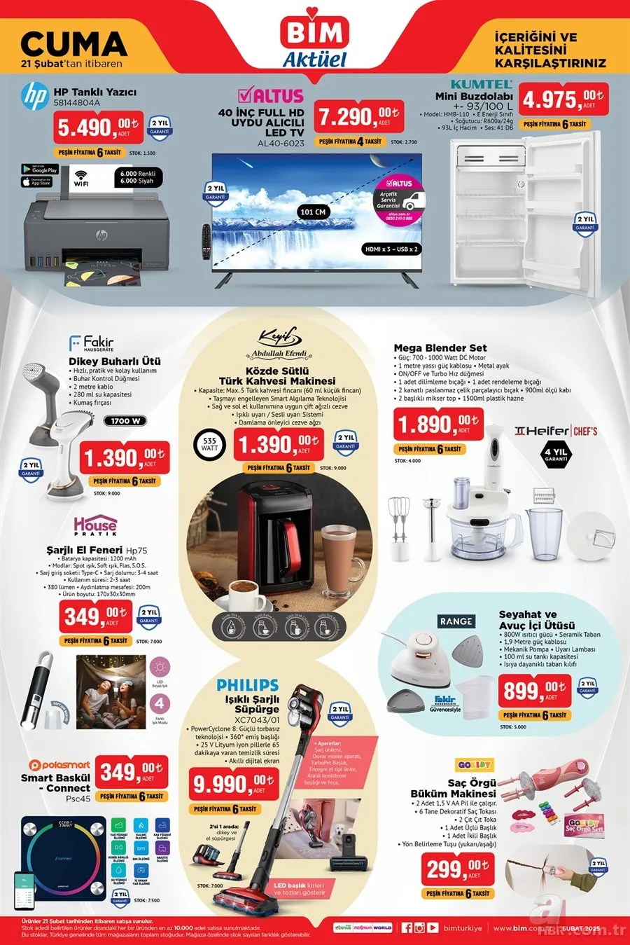 BİM 21 Şubat aktüel kataloğu: Aracı olanlara A'da Z'ye ihtiyaç listesi satışta! 6