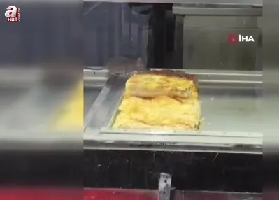 Börek tezgahlarında fare cirit attı