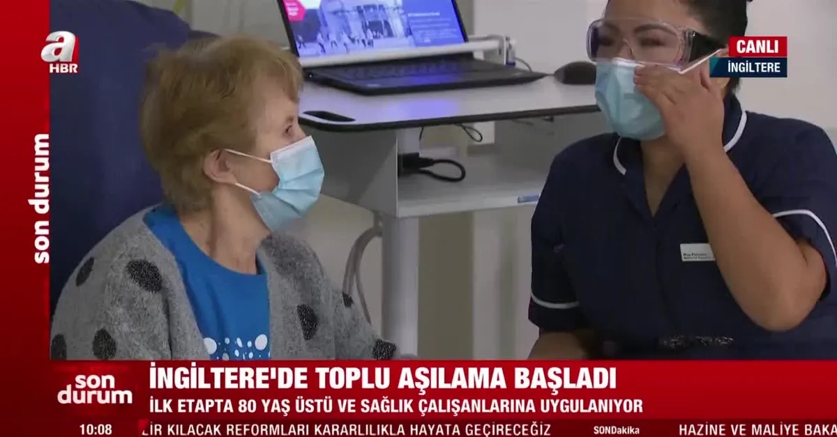 İngiltere'de koronavirüs aşılaması başladı