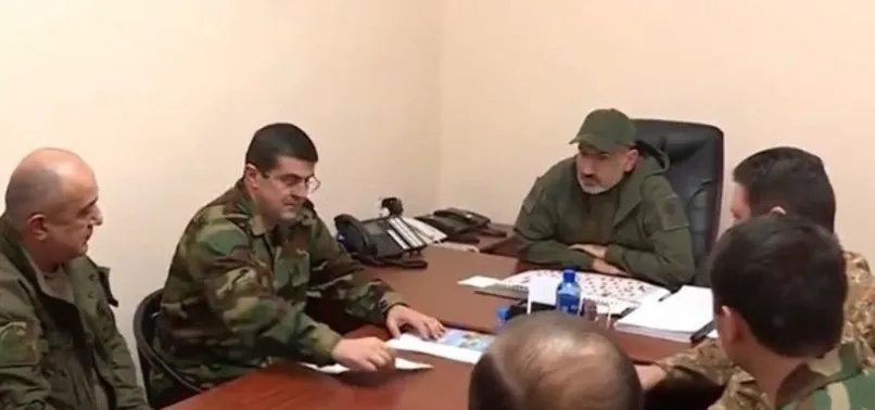 Azerbaycan hızla ilerleyince Paşinyan soluğu cephede aldı! Gerçek yüzlerinden okunuyor