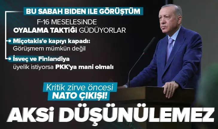 Son dakika: Başkan Erdoğan’dan NATO Zirvesi öncesi önemli açıklamalar