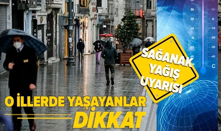 Meteoroloji'den son dakika hava durumu açıklaması! İstanbul için sağanak uyarısı | 28 Mart 2021 hava durumu