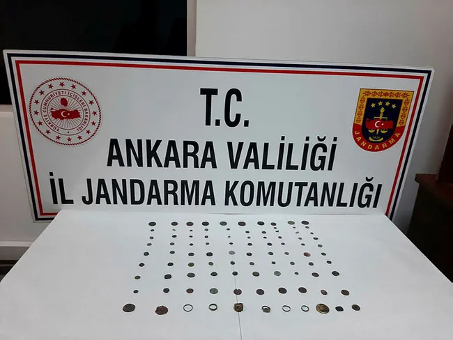 Ankara’da 94 parça tarihi eser ele geçirildi