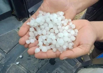 Diyarbakır’da dolu ekili arazileri vurdu