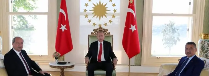 Son dakika: Başkan Erdoğan KKTC Başbakanı Tatar'ı kabul etti - 1