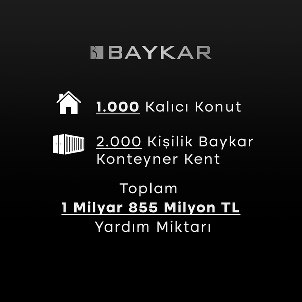 BAYKAR’dan depremzedelere 1000 konut desteği! Selçuk Bayraktar duyurdu