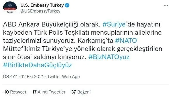 abdden-son-dakika-turkiye-aciklamasi-nato-muttefikimize-yapilan-saldiriyi-kiniyor-ve-turkiyeye-bassagligi-diliyoruz-1634072059197.jpg ABD'den son dakika Türkiye açıklaması! NATO müttefikimize yapılan saldırıyı kınıyor ve Türkiye'ye başsağlığı diliyoruz - 2
