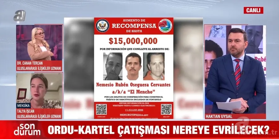 Meksika’dan dünyaya uzanan uyuşturucu ağı! Başkentten canlı bağlantı A Haber'de 7