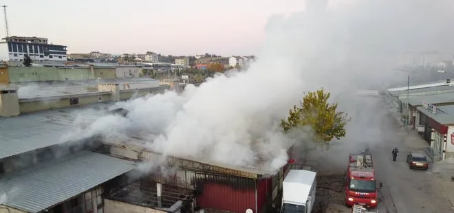 Konya’da sanayi sitesinde yazıhanede çıkan yangın atölyeye sıçradı