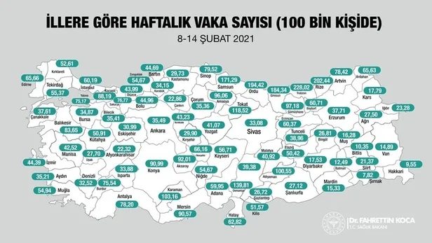 16 Şubat korona tablosu: Türkiye'de corona virüsü vaka sayısı kaç oldu? Koronadan kaç kişi öldü? - 3