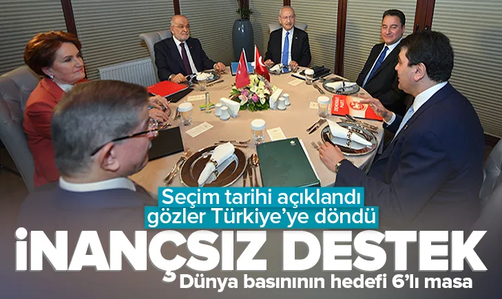 Dünya basını 6’lı masayı hedef aldı