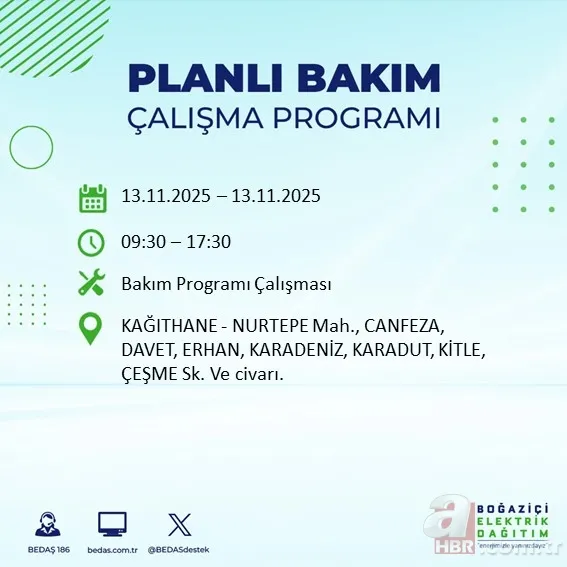 İSTANBUL’DA 10 SAATLİK KESİNTİ! Elektrikler ne zaman gelecek, hangi ilçelerde kesinti olacak? 15