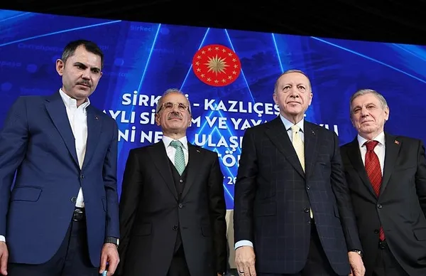 Sirkeci-Kazlıçeşme raylı sistem hattı hizmete girdi! Erdoğan’dan CHP’li İBB’ye tepki: İstanbul’un 5 yılı boşa geçti