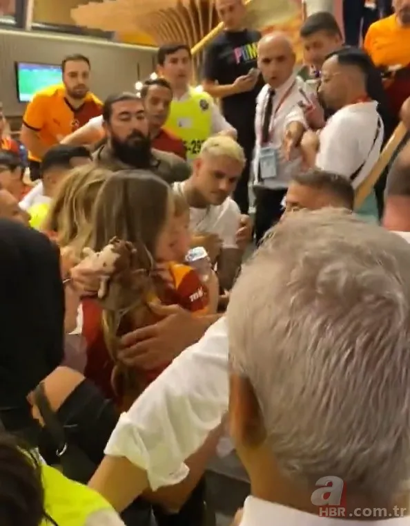 Mauro Icardi'nin görüntüsü olay oldu! Taraftara kafa mı attı? 9