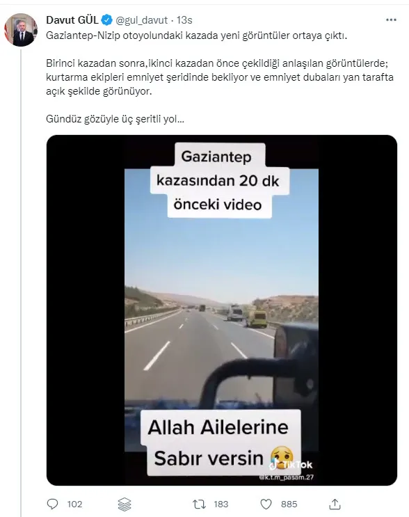 SON DAKİKA: Gaziantep'teki katliam gibi kazadan 20 dakika öncesine ait görüntüler ortaya çıktı!-5