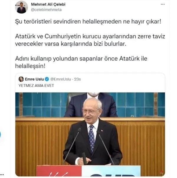 Eski CHP’li milletvekilinden Kılıçdaroğlu’nun helalleşme şovuna sert tepki: Önce Atatürk ile helalleş!