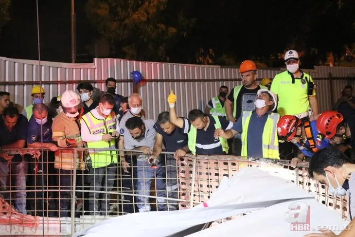 İzmir’de feci kaza! Otomobil metro inşaatındaki 25 metrelik boşluğa düştü