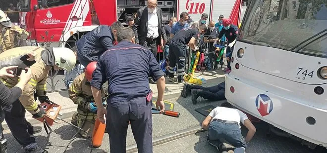 Son dakika: İstanbul’da korkunç kaza! Haseki’de bir kişi tramvayın altında kaldı
