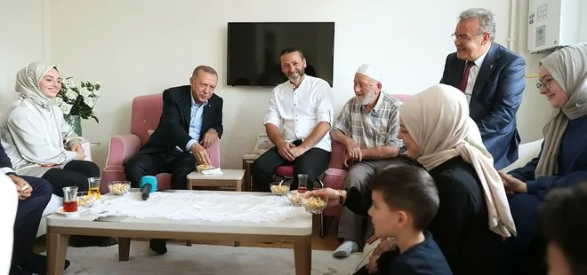 Başkan Erdoğan çay teklifini kıramadı! Ordu’da Yeşilyurt ailesinin evine ziyaret