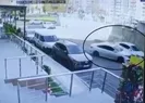 7 araca bile bile çarptığı anlar kamerada