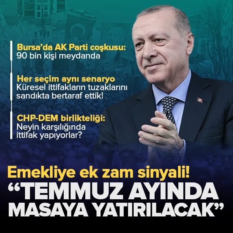 Başkan Recep Tayyip Erdoğan Bursa’da
