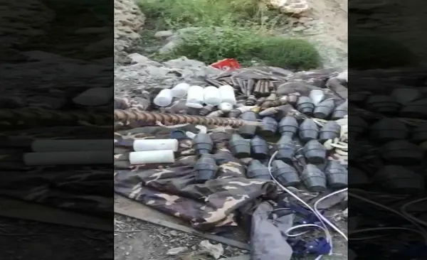 Pençe-Kilit Operasyonu bölgesinde teröristlere ait silah ve mühimmat ele geçirildi