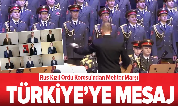 Rus Kızıl Ordu Korosu Mehter Marşı çaldı