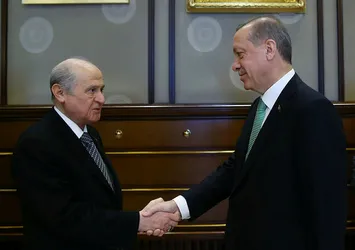 Cumhurbaşkanı Erdoğan, Bahçeli ile görüştü