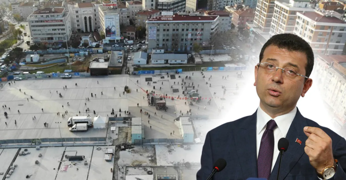 Ekrem İmamoğlu tarafından durdurulan projeler havadan görüntülendi