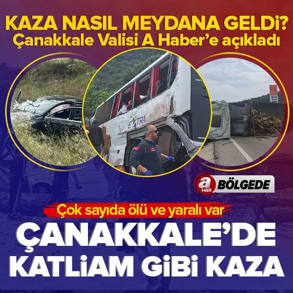 Çanakkale’de feci kaza! Ölü ve yaralılar var