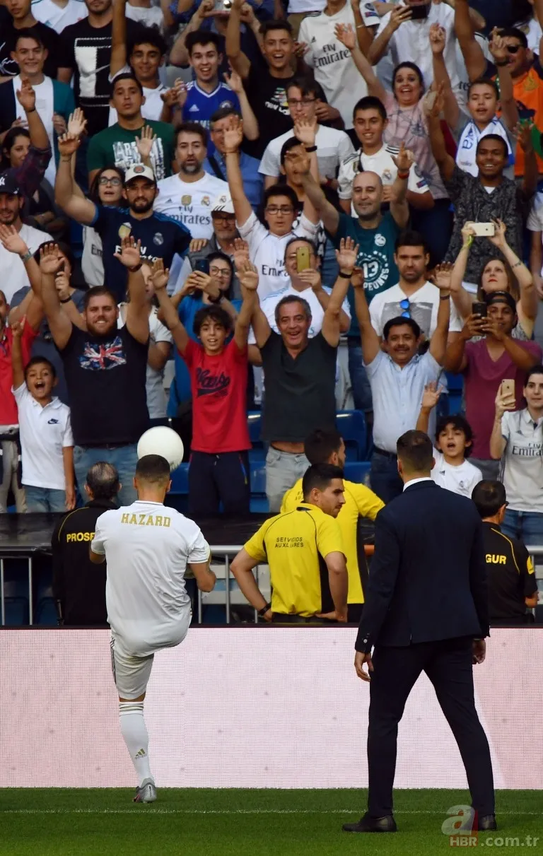 Real Madrid, en pahalı transferi Eden Hazard'ı tanıttı 4